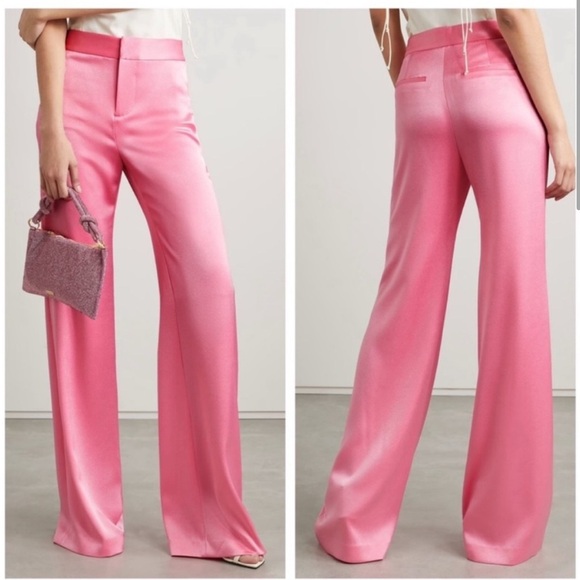 Alice + Olivia Pink Wide Leg Pants 0 NWOT